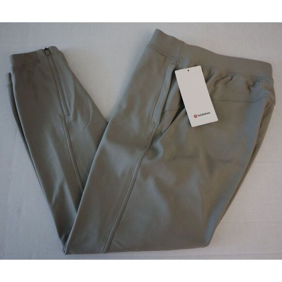 Lululemon Women Sz 8 Riverstone Gray Adapted State HR Tech Fleece Joggers - Picture 13 of 16